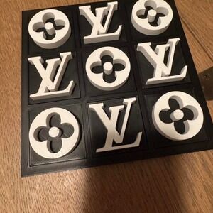 Black and White Tic Tac Toe Coffee Table Game